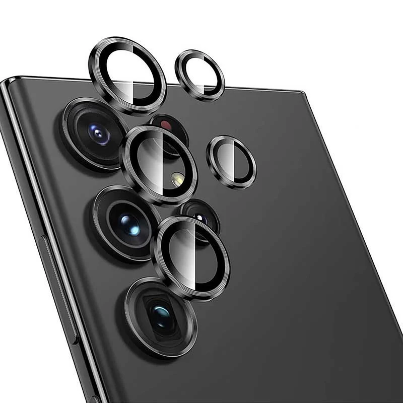 محافظ لنز دوربین فلزی مدل Objektif مناسب برای گوشی موبایل سامسونگ galaxy S25 Ultra