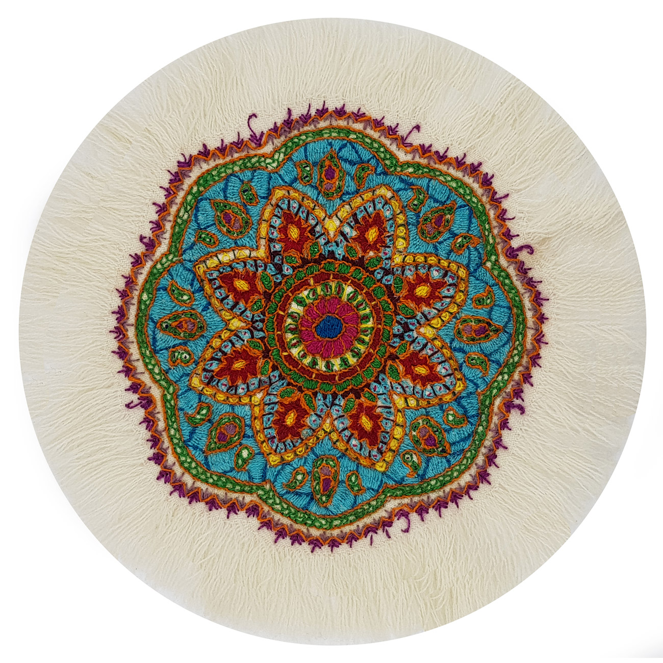رومیزی سوزن دوزی مدل حوض نقاشی Sima-1