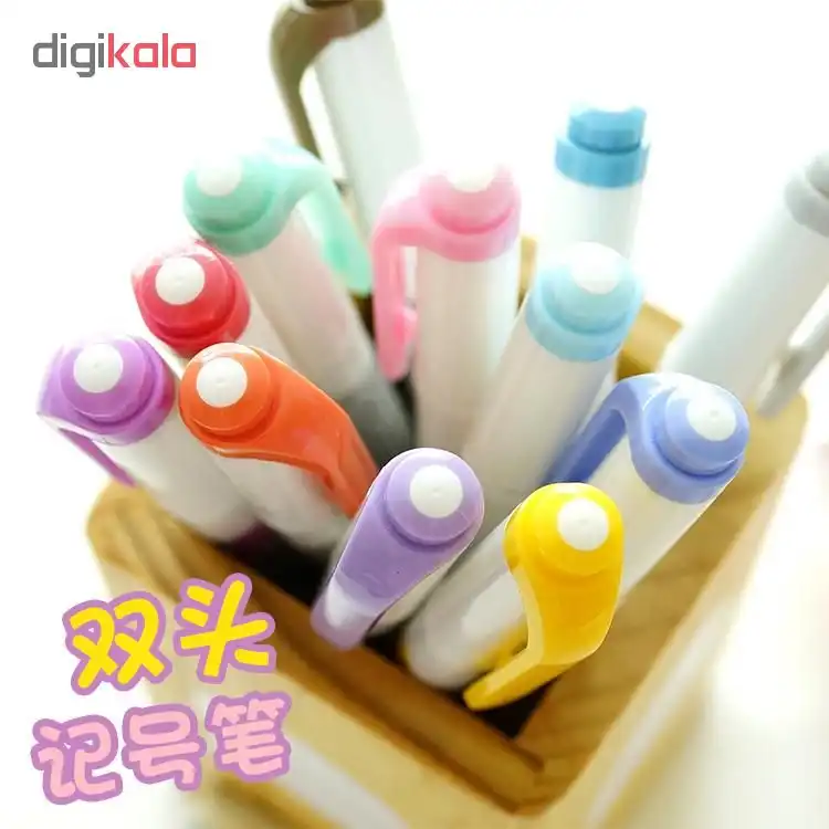 ماژیک علامت گذار دو سر زبرا مدل Mildliner بسته 5 عددی