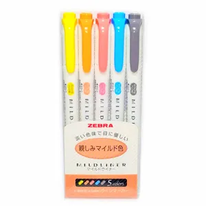 Zebra Mildliner Friendly Colors Double Ended Highlighter Pack Of 5