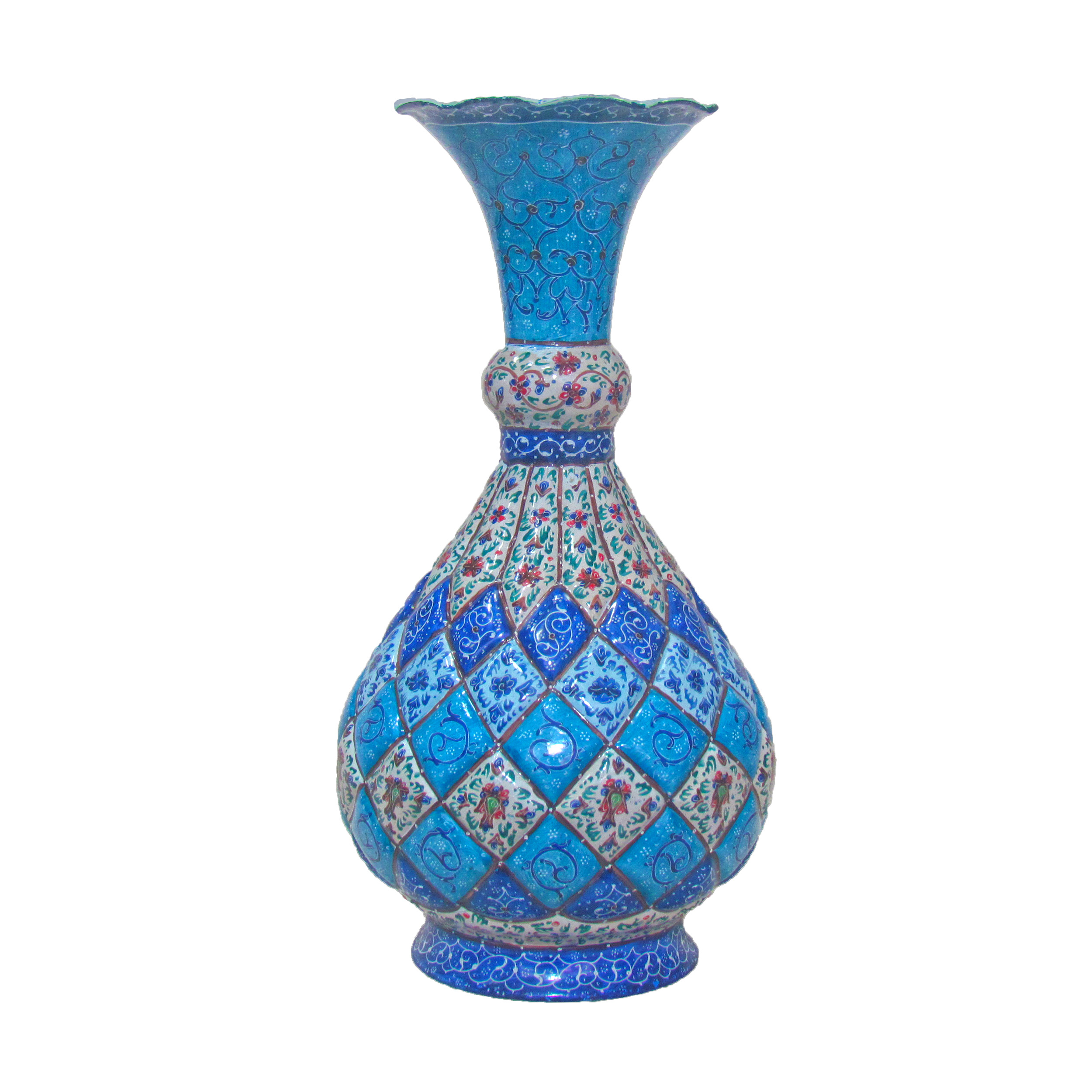 گلدان مینا کاری کد 88 ارتفاع 25 سانتی متر