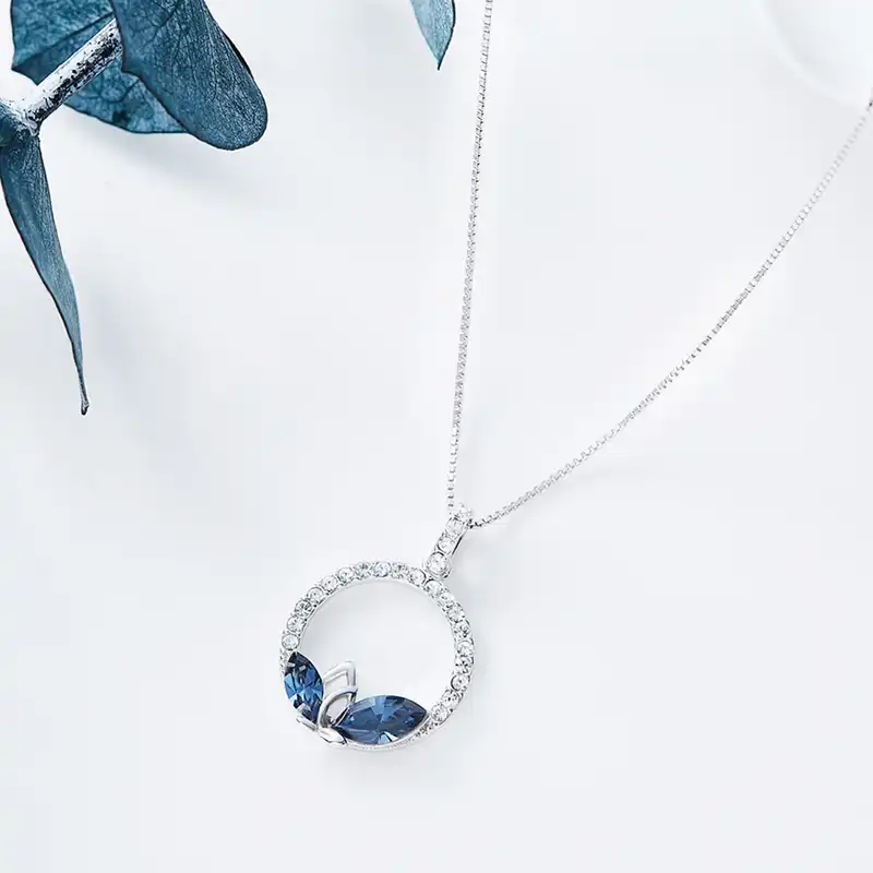 گردنبند نقره زنانه شهر جواهر مدل SJ-GN003