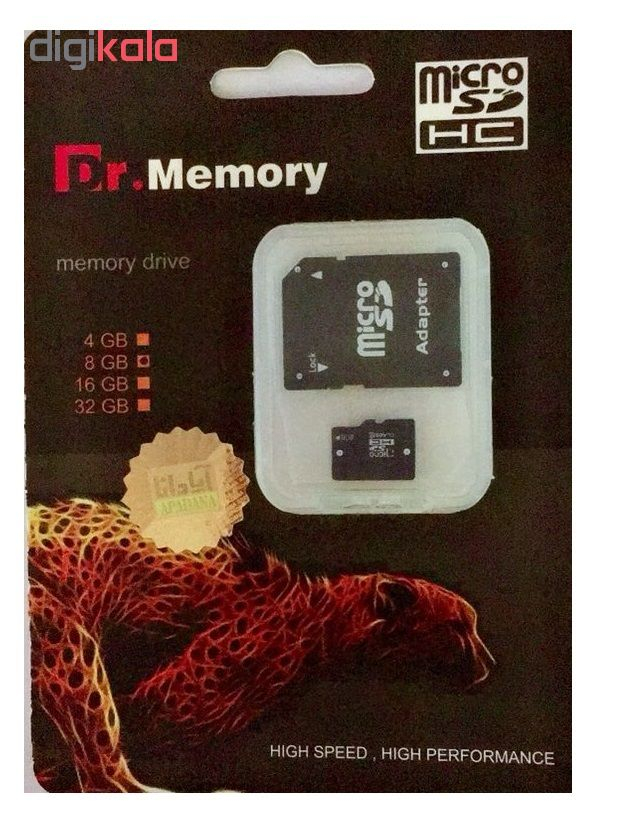 کارت حافظه microSDHC دکتر مموری مدل DR6022 کلاس 10استاندارد HC ظرفیت 32 گیگابایت وکیوم به همراه آداپتور SD