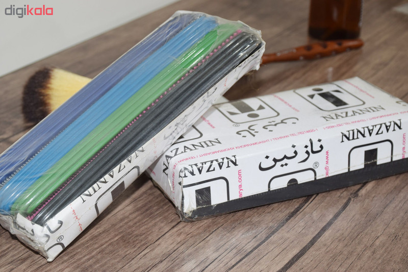 شانه مو نازنین مدل Colour مجموعه 24 عددی شانه مو نازنین مدل Colour مجموعه 24 عددی