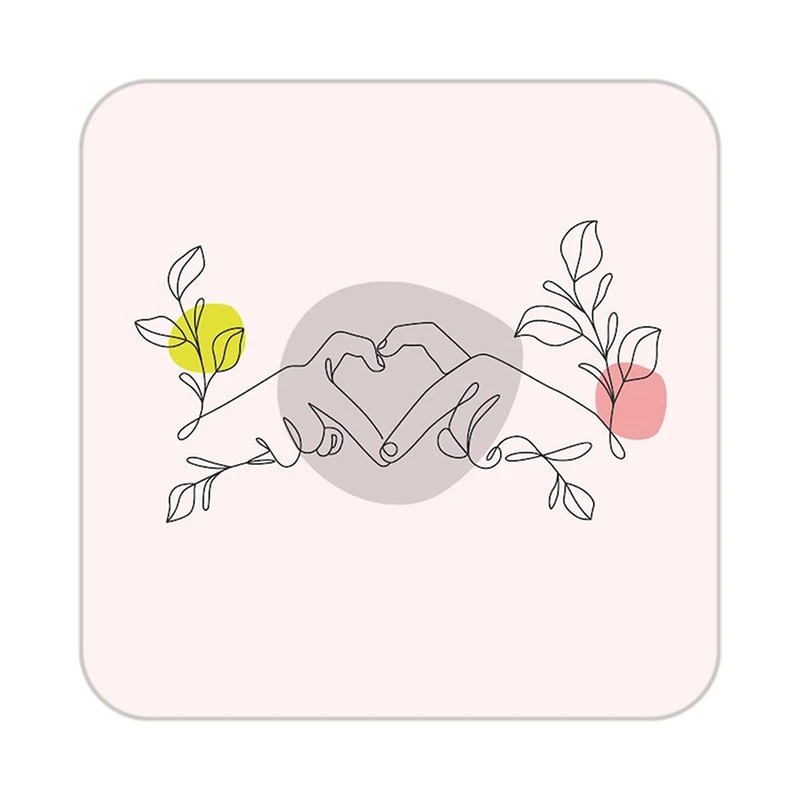 زیر لیوانی کاکتی طرح عاشقانه مدل mp38256