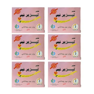 پودر موبر تیزبر شیمی مدل 02 وزن 160 گرم مجموعه 6 عددی