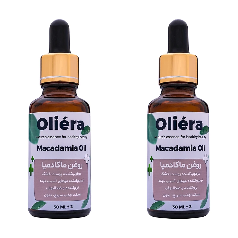 روغن ماکادمیا اُلیئرا مدل A حجم 60 میلی لیتر بسته 2 عددی