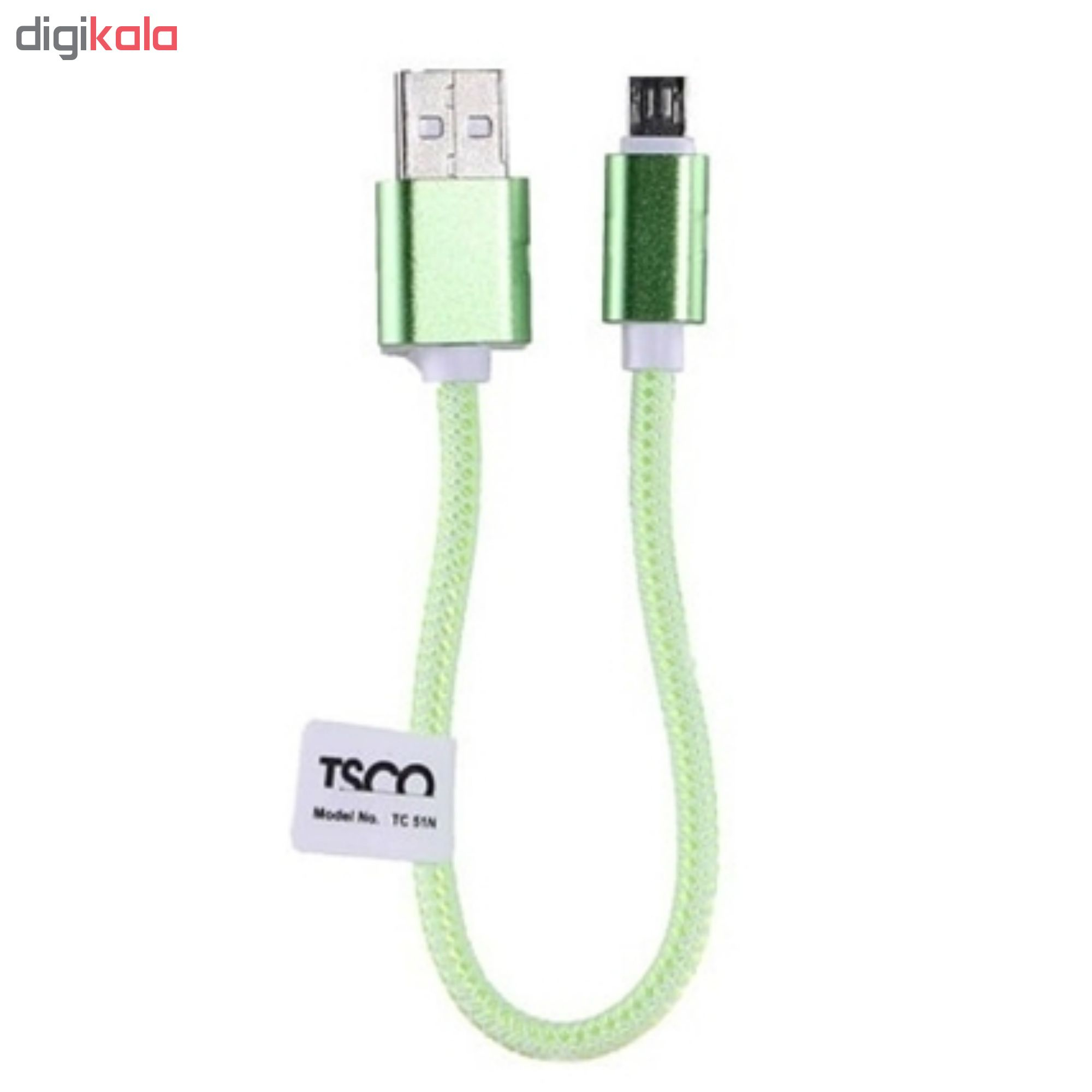  کابل تبدیل USB به microUSB تسکو مدل TC 51N طول 0.2 متر