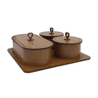 جعبه پذیرایی تکچین کالا مدل LZ-10 مجموعه 4 عددی