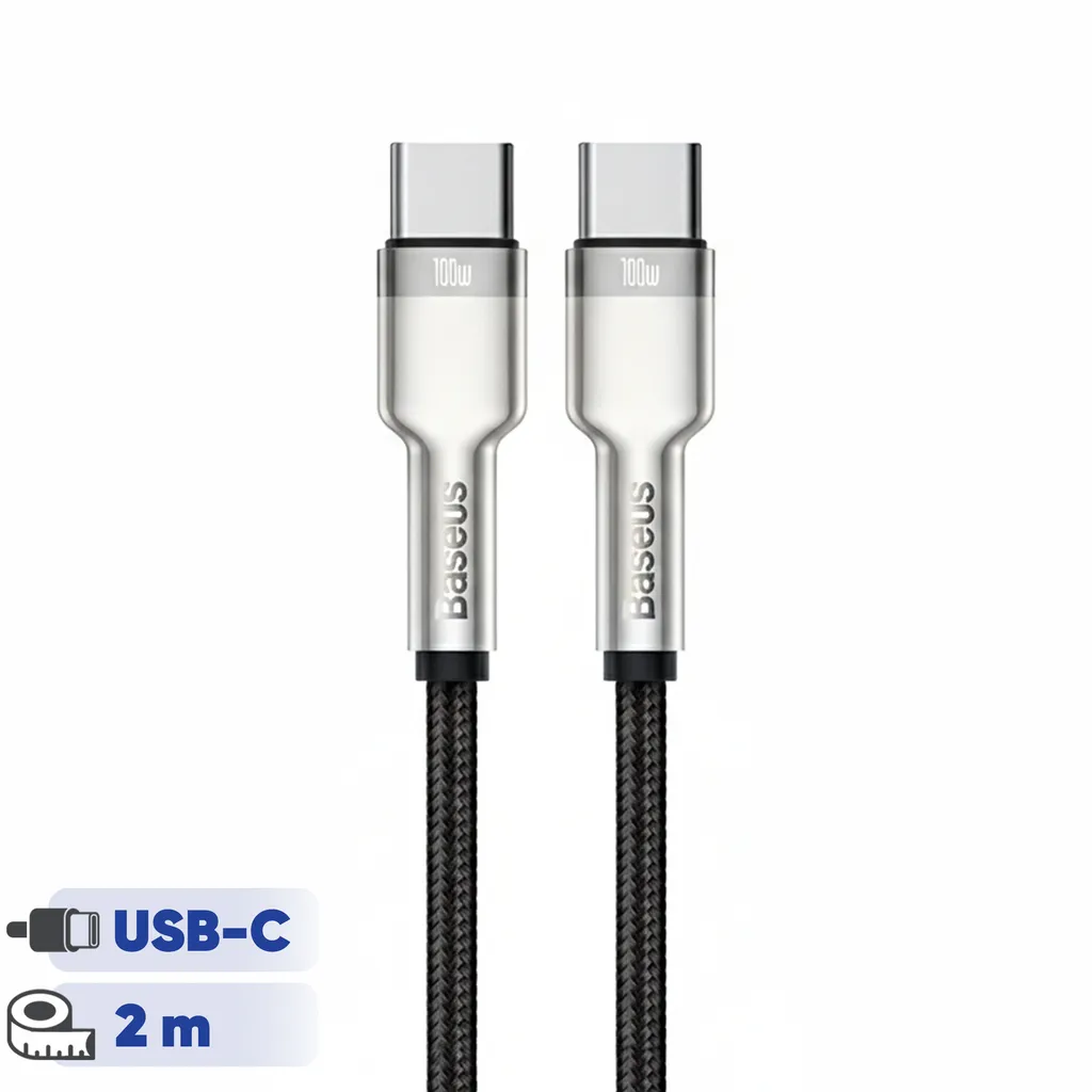 کابل تبدیل USB Type C به USB Type C باسئوس مدل CATJK طول 2 متر