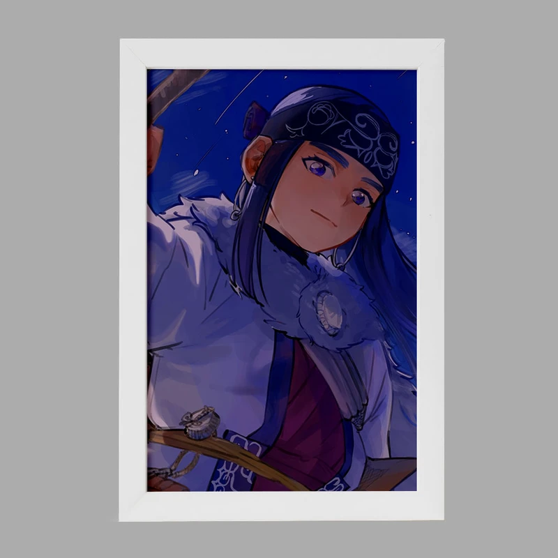 تابلو خندالو مدل اسیرپا انیمه کامویی طلایی Golden Kamuy کد 23733