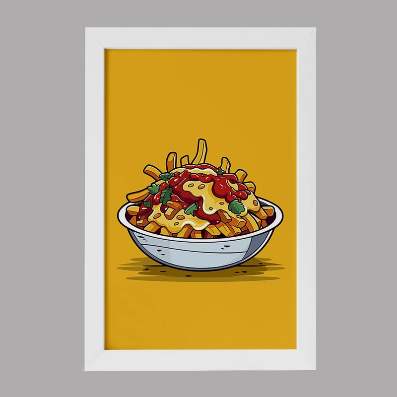 تابلو خندالو مدل فست فود (Fast Food) کد 36555