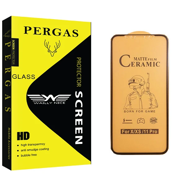محافظ صفحه نمایش سرامیکی وایلی نایس مدل Pergas Glass مناسب برای گوشی موبایل اپل iPhone 11 Pro