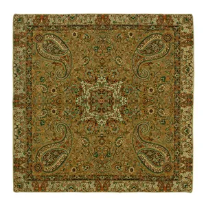 رومیزی ترمه ژینورا طرح سالار سایز 100x100 سانتیمتر