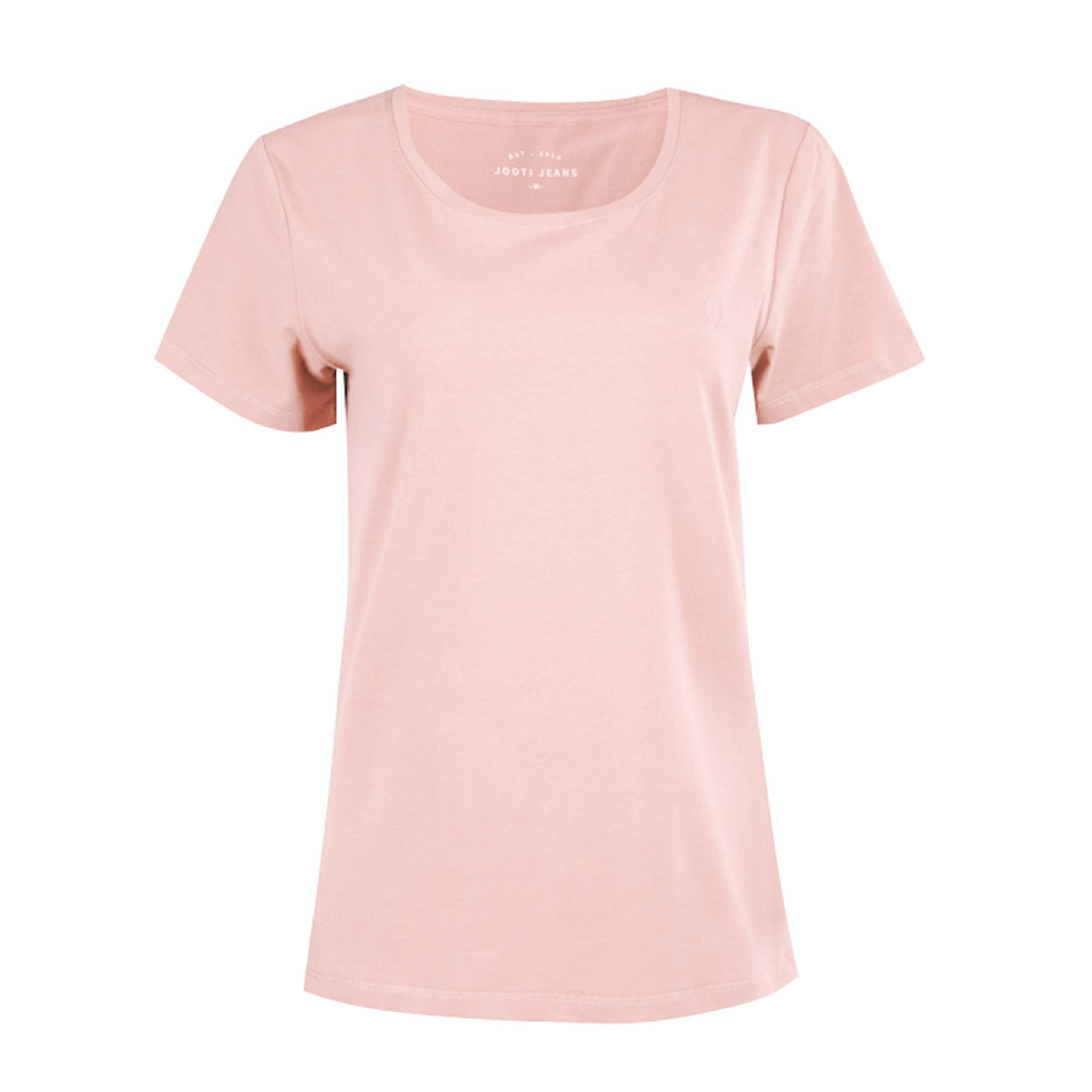 تی شرت آستین کوتاه زنانه جوتی جینز مدل بیسیک کد 1551332 رنگ صورتی روشن