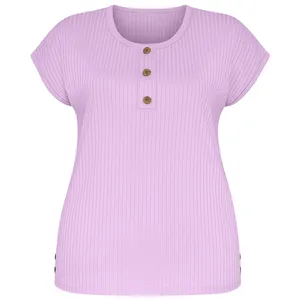 تی‌شرت راحتی آستین کوتاه زنانه مدل آلوینا کد 07