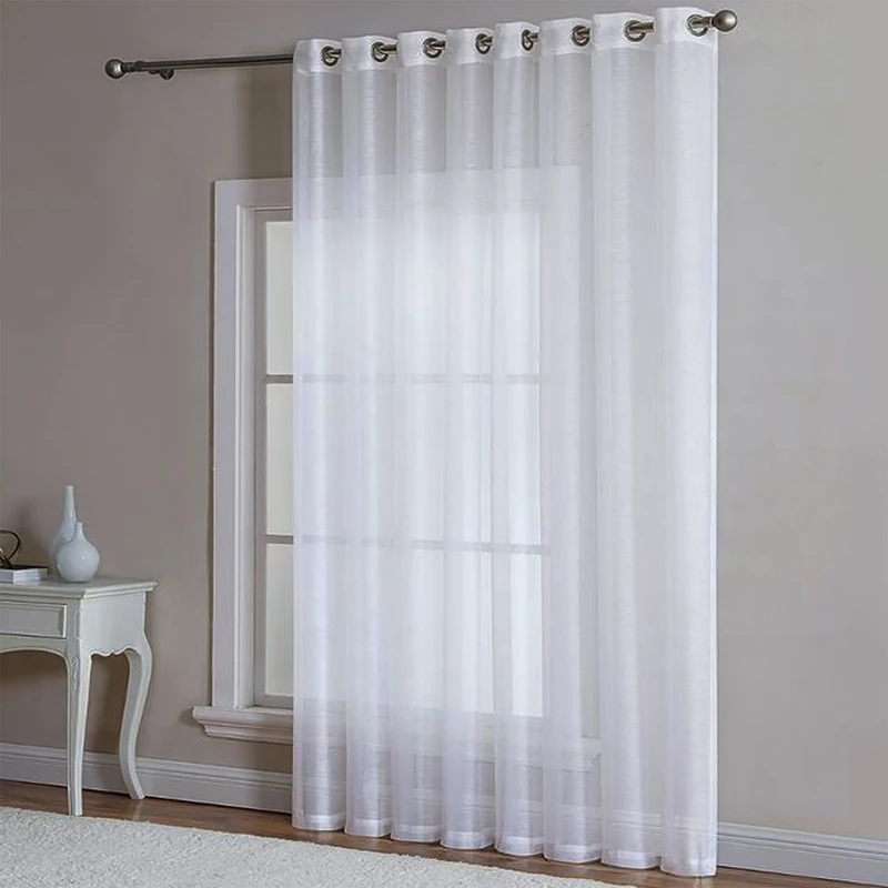 پرده مدل پانچ حریر ساده سایز 300x280 سانتی متر