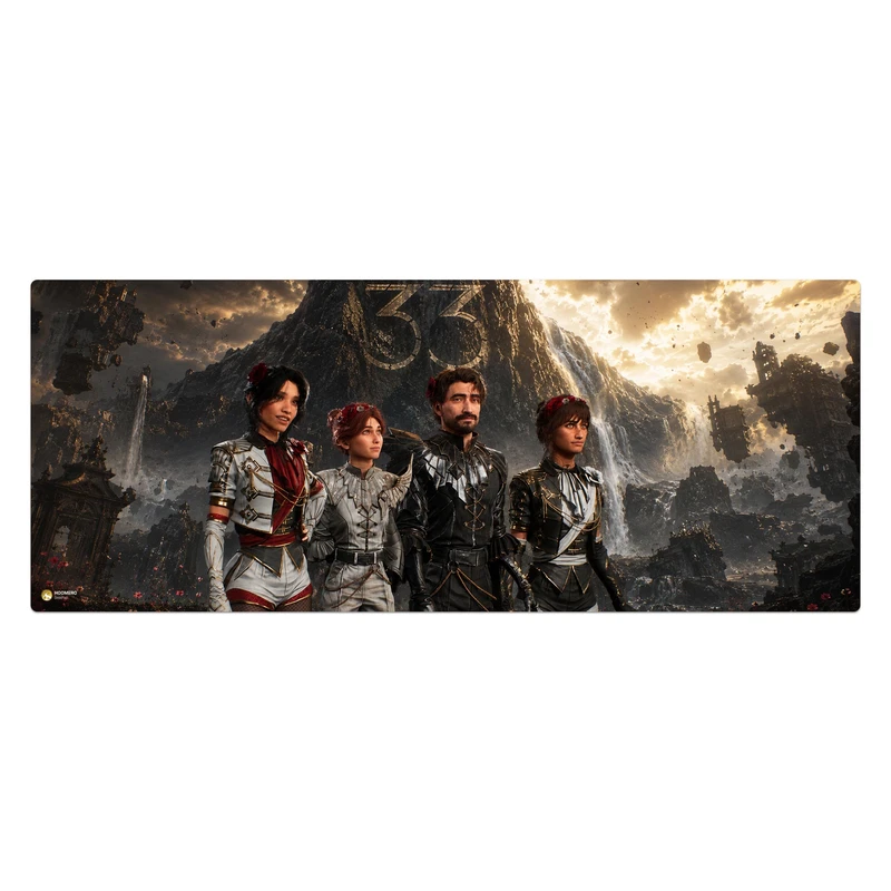 ماوس پد هومرو مدل HX631 طرح Expedition 33 سایز 40x100 سانتی‌متر