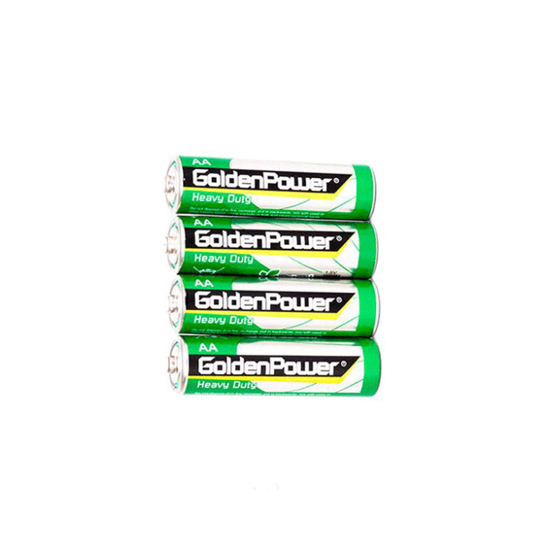 باتری قلمی گلدن پاور مدل heavy duty بسته 4 عددی