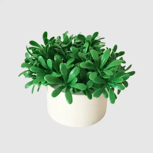 گلدان به همراه گل مصنوعی مدل میخک هندی کد 710