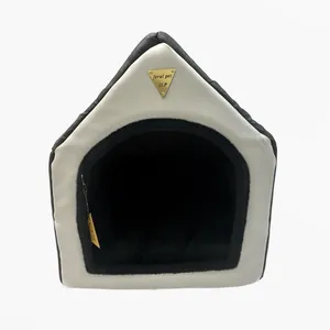 جای خواب سگ و گربه مدل چرمی دو حالته