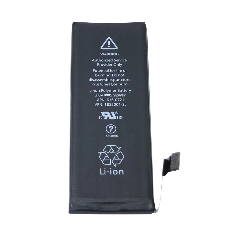 باتری موبایل مدل apn 616-0721 ظرفیت 1560 میلی آمپر ساعت مناسب برای گوشی موبایل اپل iphone 5s