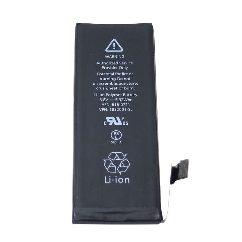 باتری موبایل مدل apn 616-0721 ظرفیت 1560 میلی آمپر ساعت مناسب برای گوشی موبایل اپل iphone 5s باتری موبایل مدل apn 616-0721 ظرفیت 1560 میلی آمپر ساعت مناسب برای گوشی موبایل اپل iphone 5s