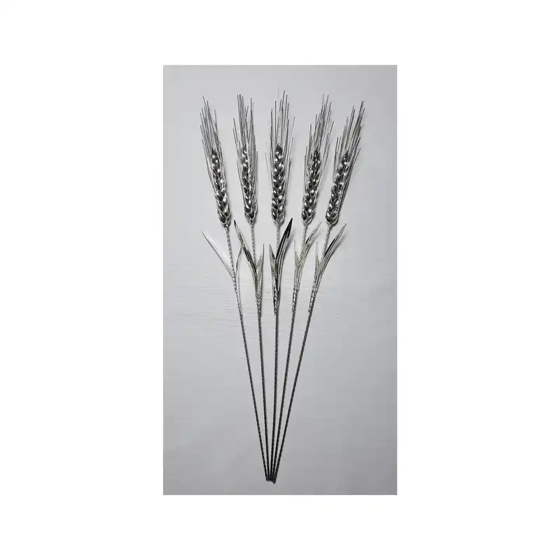 گل مسی طرح خوشه گندم مدل آبکاری بسته 5 عددی