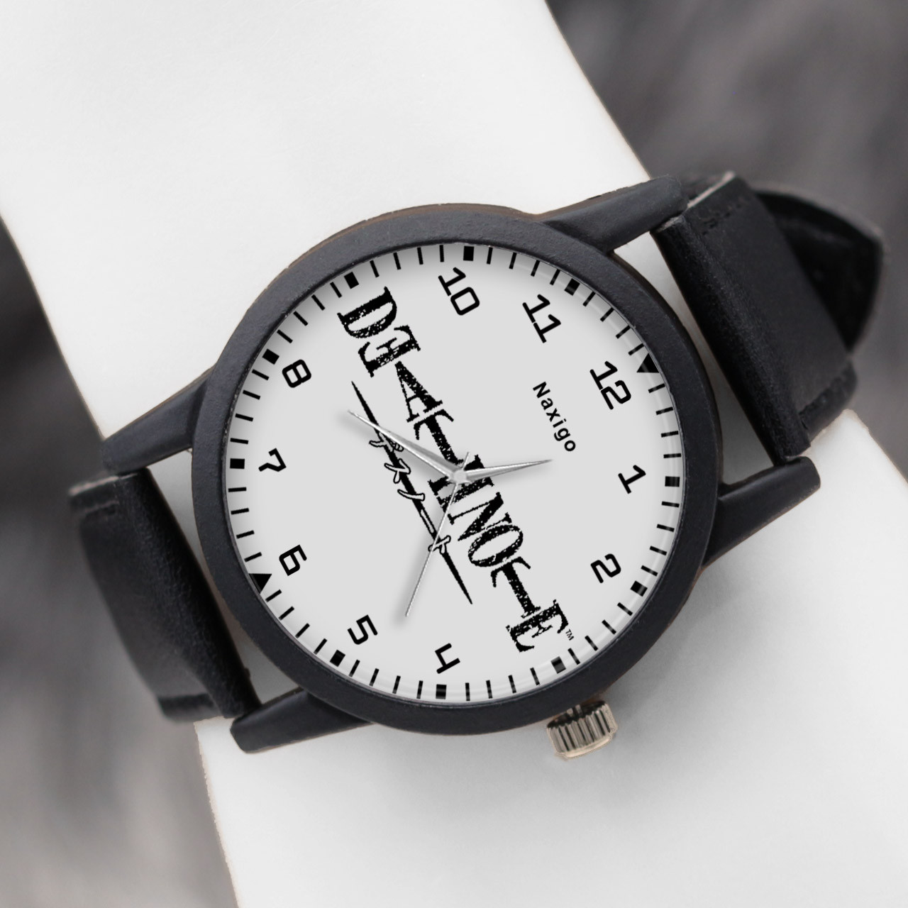 ساعت مچی عقربه ای ناکسیگو مدل Death Note کد LF6789 ساعت مچی عقربه ای ناکسیگو مدل Death Note کد LF6789