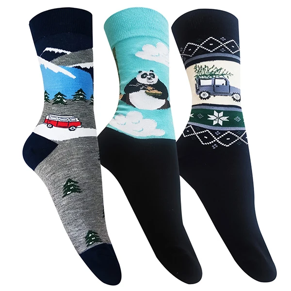 جوراب مردانه تن پوش هنگامه مدل پنبه کوهستان مجموعه 3 عددی