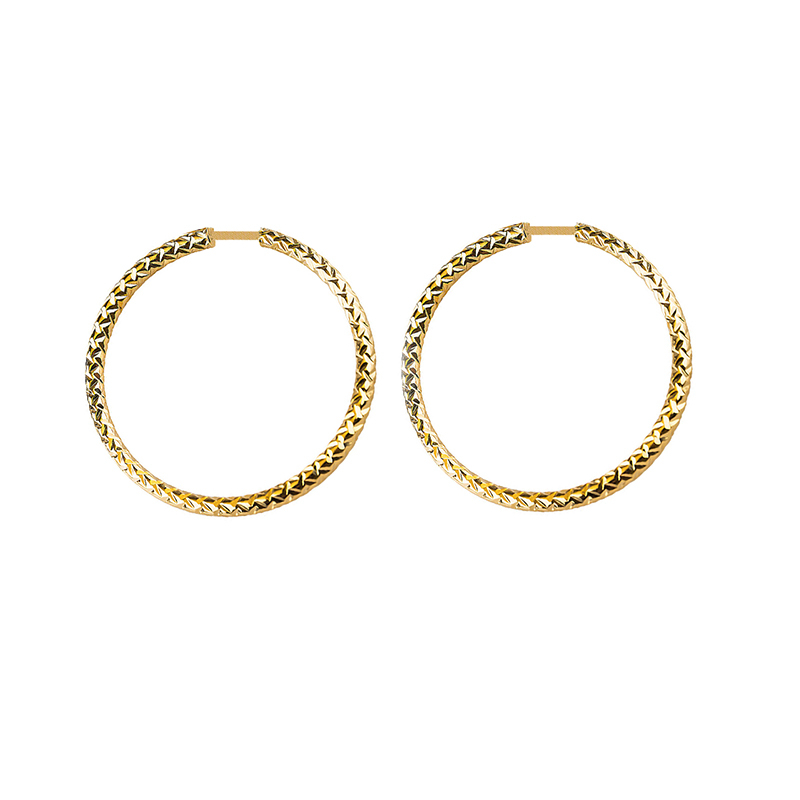 گوشواره طلا 18 عیار گالری گل سرخ مدل HA09