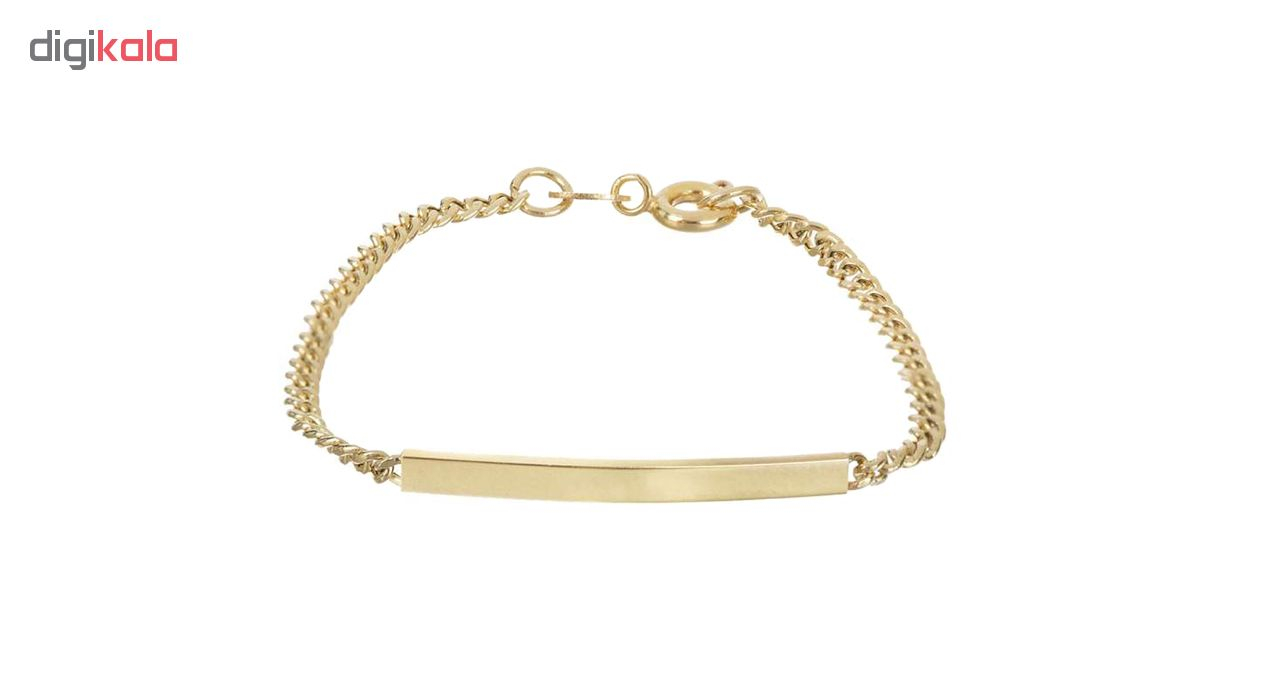 دستبند طلا 18 عیار گالری گل سرخ مدل 20_10