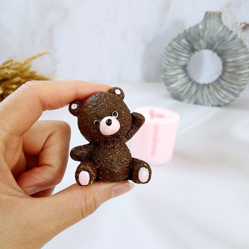 قالب شمع کوشا اکسسوری مدل خرس تدی کد 03