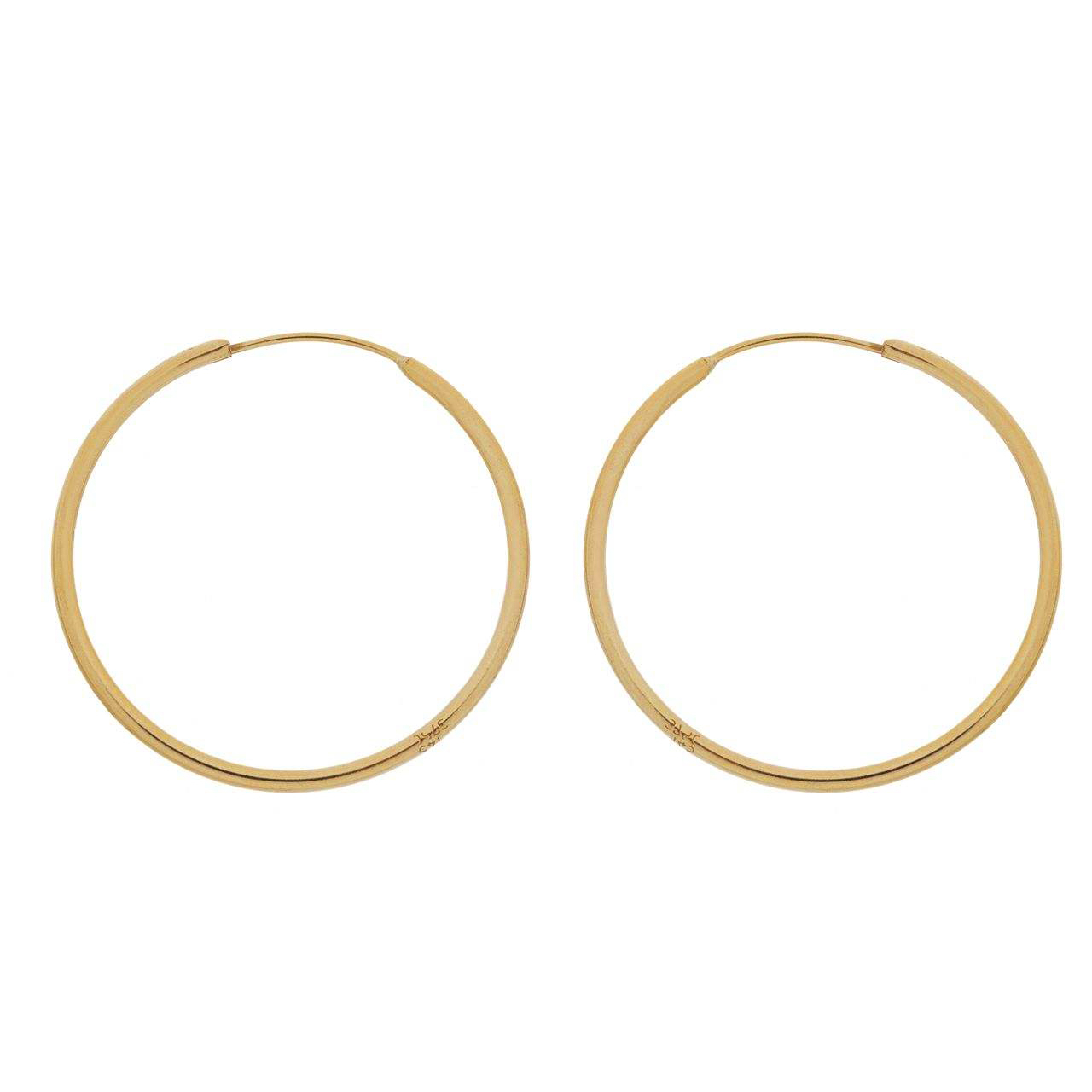 گوشواره طلا 18 عیار گالری گل سرخ مدل 100