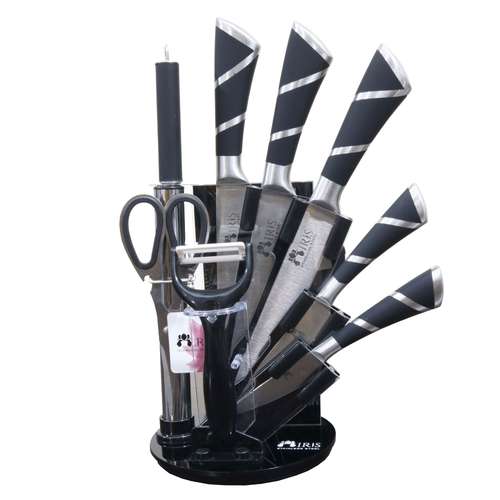 سرویس چاقو آشپزخانه 9 پارچه آیریس مدل 44