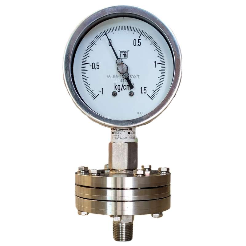 گیج فشار نووا فیما مدل 1.5bar-10cm-diaphragm گیج فشار نووا فیما مدل 1.5bar-10cm-diaphragm