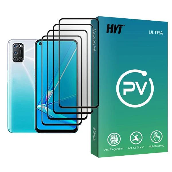 محافظ صفحه نمایش اچ وی تی مدل PV Glass MIX004 مناسب برای گوشی موبایل اوپو A92 بسته چهار عددی