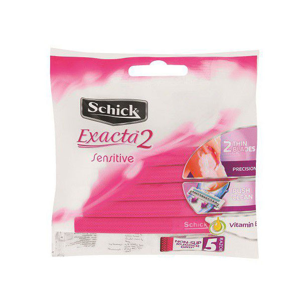 خودتراش زنانه شیک مدل Exacta2 بسته 5 عددی 
