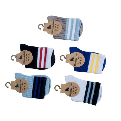 جوراب بچه گانه میس تانگ 1990 کد 008 مجموعه 5 عددی