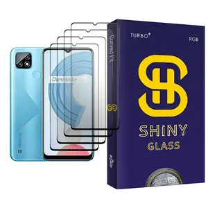 Atouchbo Shiny Glass MIX004 Screen Protector For Realme C21 Pack Of 4