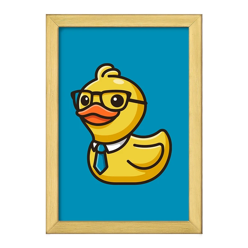 تابلو خندالو طرح حیوانات بامزه اردک کد 28356