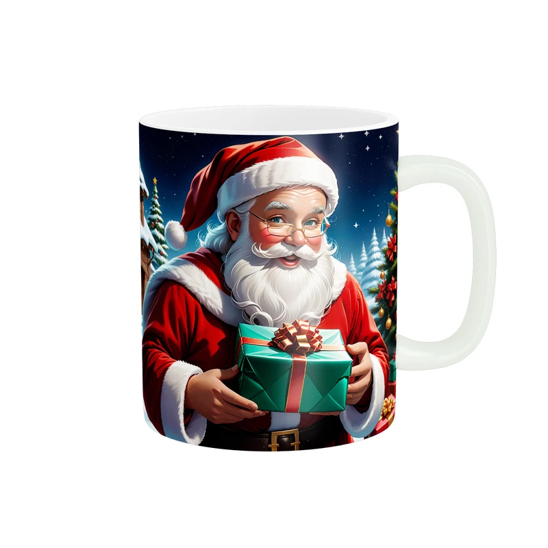 ماگ پاد آفرین طرح بابانوئل و کریسمس کد 1640