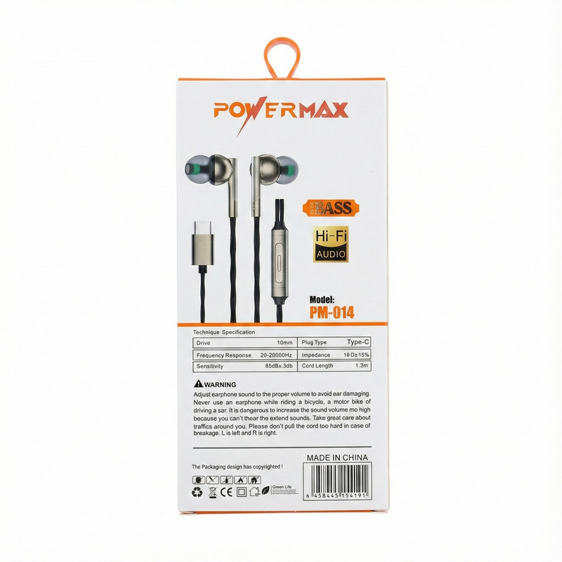 هندزفری پاورمکس مدل PM-014