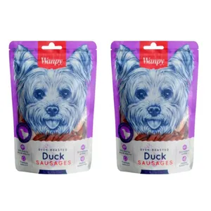 تشویقی سگ ون پی مدل اردک سوسیسی وزن 100 گرم بسته 2 عددی