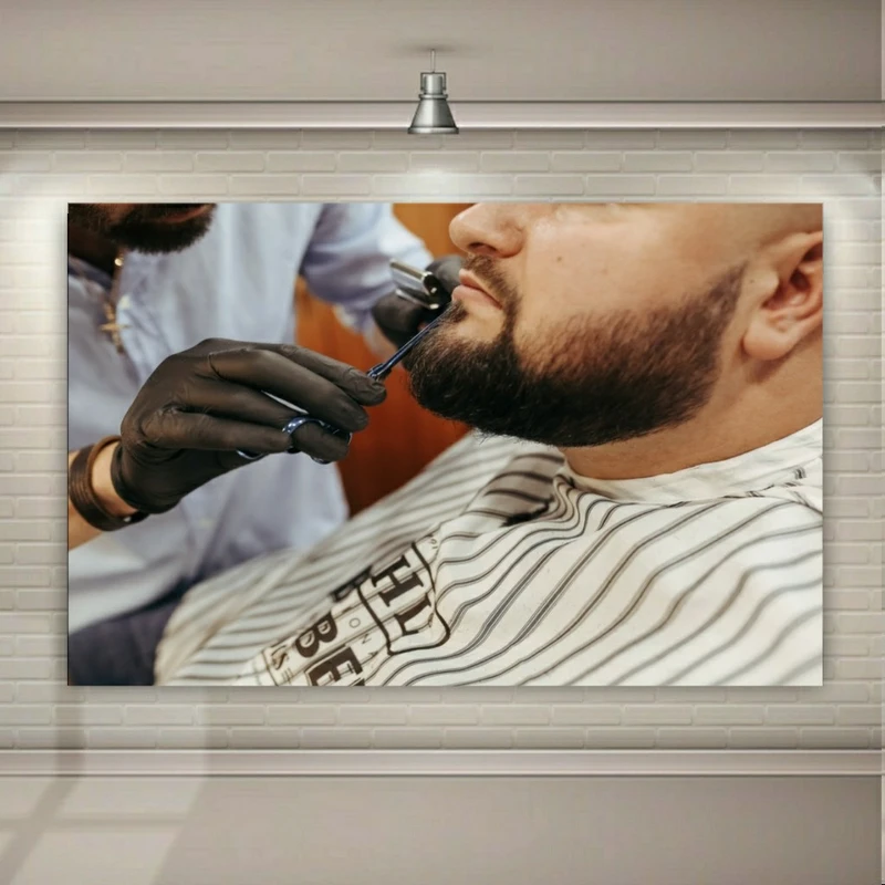 پوستر دیواری طرح آرایشگاه مردانه مدل SDB2626