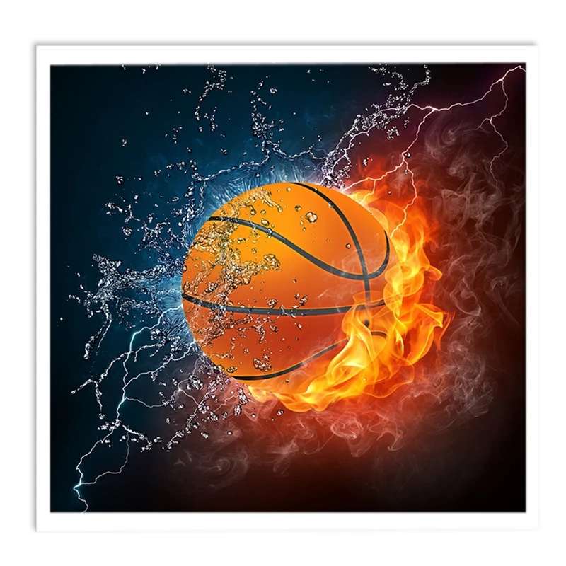 تابلو نوری بکلیت طرح ورزشی توپ بسکتبال مدل W-S1592