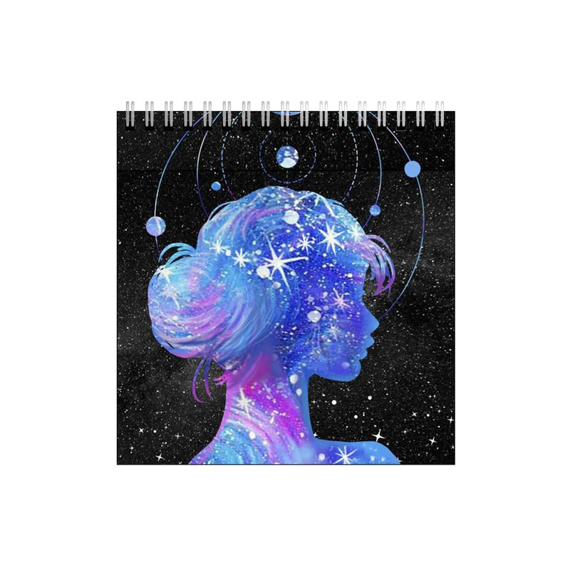 دفتر طراحی طرح دختر و منظومه شمسی کد 0438816