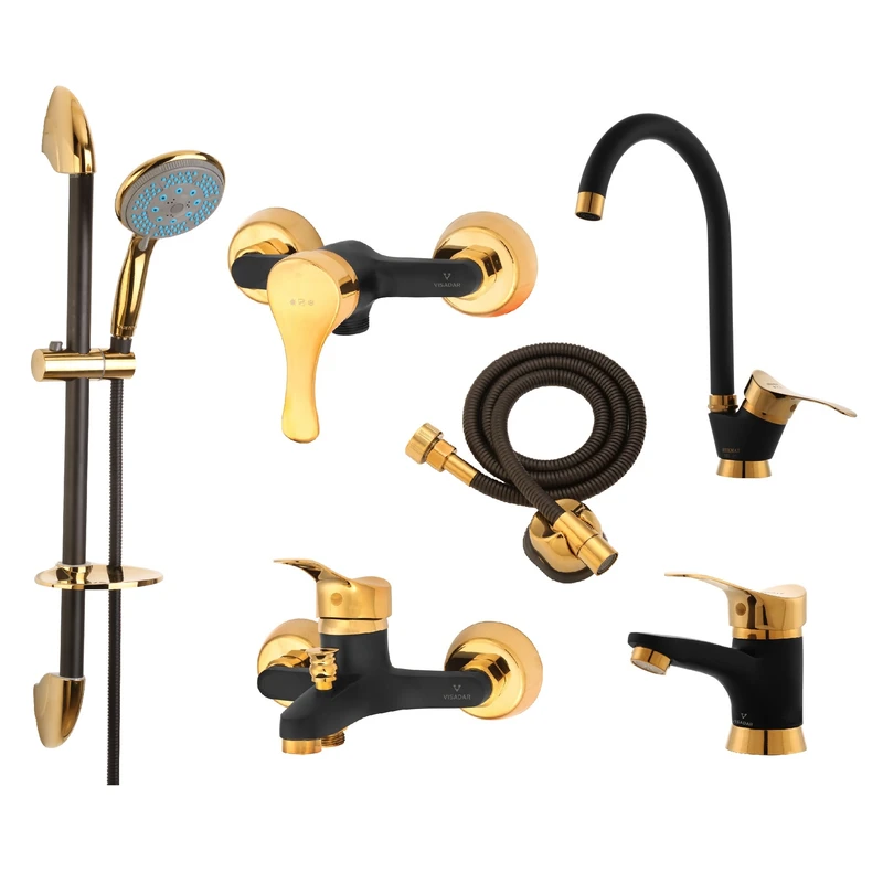 ست شیرآلات ویسادار مدل دیون پلاس مجموعه 6 عددی