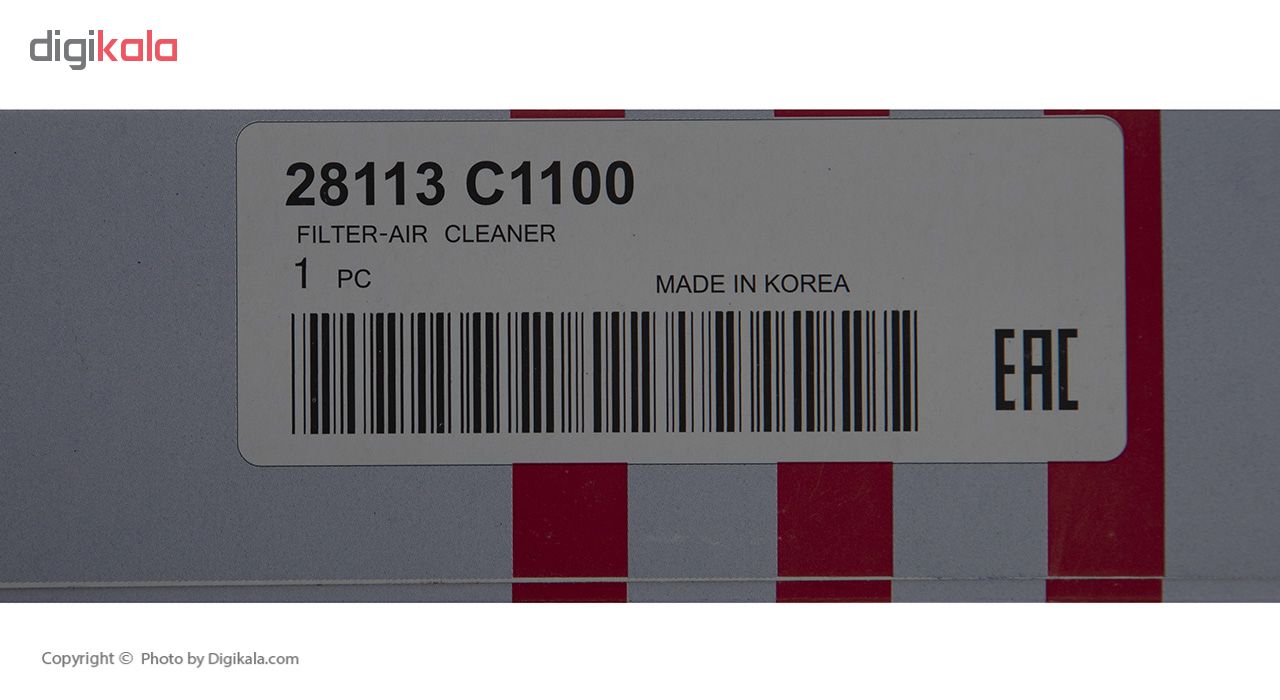 فیلتر هوای هیوندای جنیون پارتز مدل 28113C1100 مناسب برای خودرو سوناتا ال اف