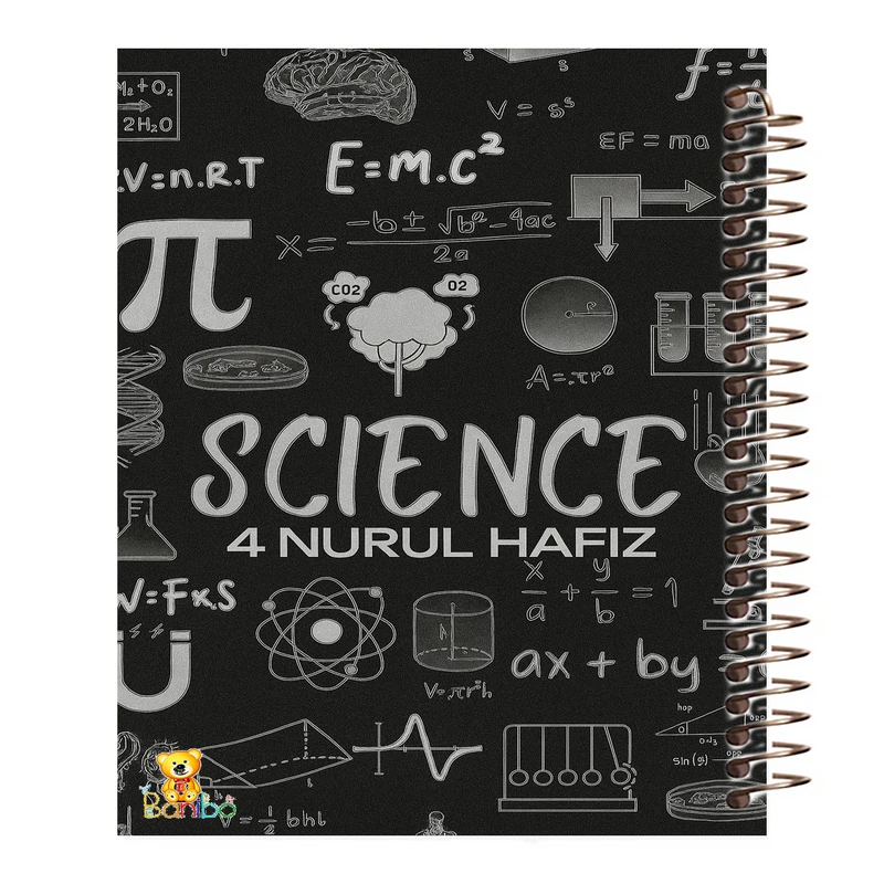 دفتر مشق 100 برگ بانیبو طرح science کد 2752